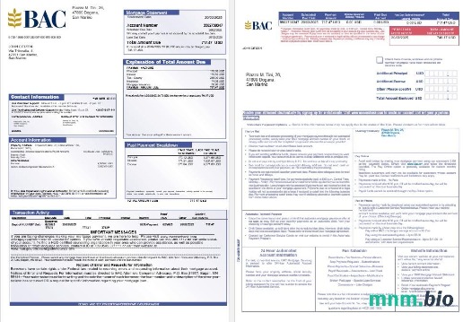 San Marino Banca Agricole Commerciale wyciąg z kredytu hipotecznego w formatach Word i PDF 1-2